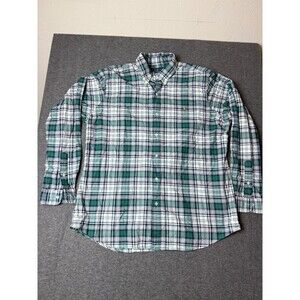 Polo Ralph Lauren Mens Green/White/Black Plaid Button Down Sz XXL Flash Pony